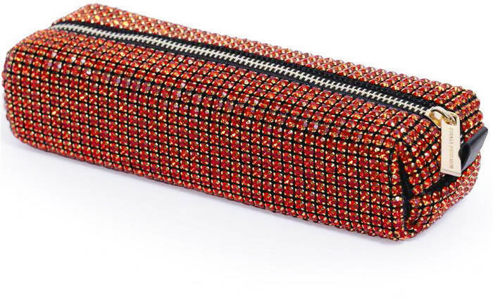 Chiara Ferragni Astuccio Strass Diamanti Rossi Bambina Bustina Bauletto Chiara Ferragni Pigna
