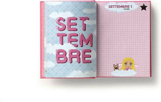 Chiara Ferragni Diario per La Scuola Pocket 2022-2023 Rosa 12 Mesi 11 X 15 Cm Agenda Giornaliera