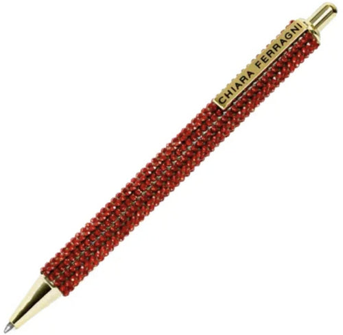 Chiara Ferragni Penna Con Strass Limited Edition Natale 23 Penna A Scatto Cf Regalo Pigna