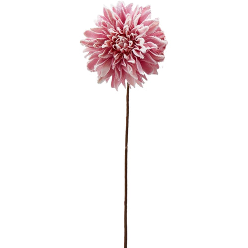 Ramo decorativo artificiale Dalia Rex colore rosa, decorazione da 55 cm