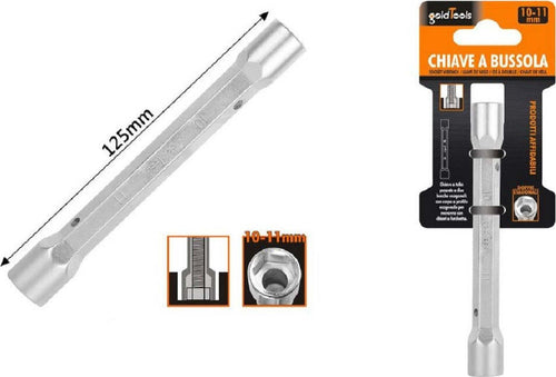 Chiave A Bussola Tubo Esagonale Da 125 Mm Doppie Bocche Esagonali 10-11 Mm 97549 Fai da te/Utensili elettrici e a mano/Utensili a mano/Chiavi e chiavi inglesi/Chiavi a bussola Trade Shop italia - Napoli, Commerciovirtuoso.it