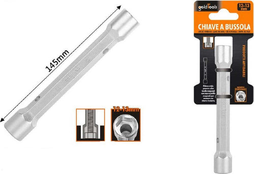 Chiave A Bussola Tubo Esagonale Da 145 Mm Doppie Bocche Esagonali 12-13 Mm 97550 Fai da te/Utensili elettrici e a mano/Utensili a mano/Chiavi e chiavi inglesi/Chiavi a bussola Trade Shop italia - Napoli, Commerciovirtuoso.it