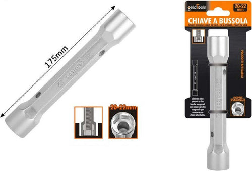 Chiave A Bussola Tubo Esagonale Da 175 Mm Doppie Bocche Esagonali 20-22 Mm 97554 Fai da te/Utensili elettrici e a mano/Utensili a mano/Chiavi e chiavi inglesi/Chiavi a bussola Trade Shop italia - Napoli, Commerciovirtuoso.it