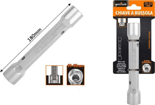 Chiave A Bussola Tubo Esagonale Da 180 Mm Doppie Bocche Esagonali 21-23 Mm 97555 Fai da te/Utensili elettrici e a mano/Utensili a mano/Chiavi e chiavi inglesi/Chiavi a bussola Trade Shop italia - Napoli, Commerciovirtuoso.it