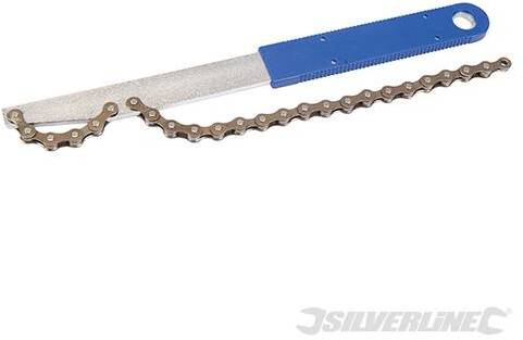 Chiave a catena in acciaio per lo svitamento dei pacchi pignoni Silverline Originale
