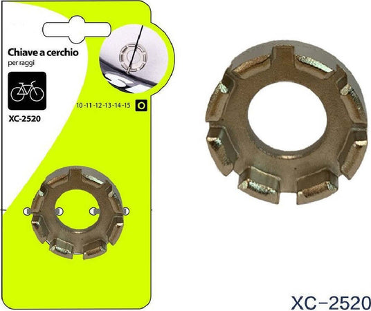 Chiave A Cerchio Per Raggi Ruota Biciclette Utensile Attrezzo Tira Raggi Xc-2520 Sport e Tempo Libero > Ciclismo > Ricambi per Bici > Sport Trade Shop italia - Napoli, Commerciovirtuoso.it