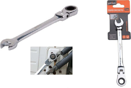 Chiave A Cricchetto Combinata 11mm Testa Pieghevole Cromo Vanadio Utensile 91733 Fai da te/Ferramenta/Teloni e imbracature/Cricchetto Trade Shop italia - Napoli, Commerciovirtuoso.it