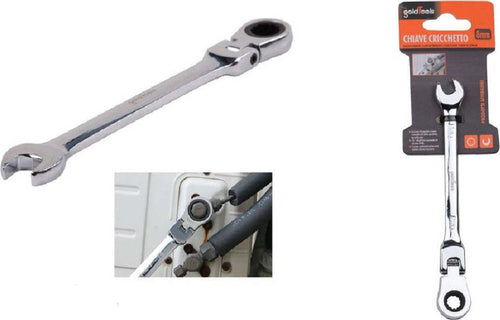 Chiave A Cricchetto Combinata 8 Mm Testa Pieghevole Cromo Vanadio Utensile 91730 Fai da te/Ferramenta/Teloni e imbracature/Cricchetto Trade Shop italia - Napoli, Commerciovirtuoso.it