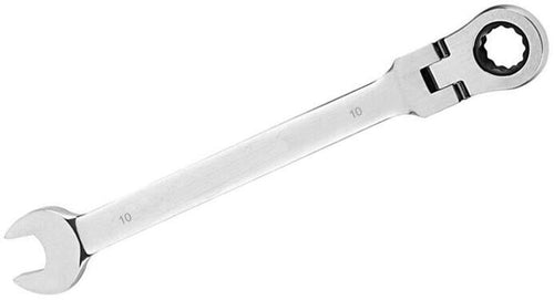 Chiave A Snodo 10 Mm Cricchetto Nero A 12 Denti Testa Girevole 180 Tools