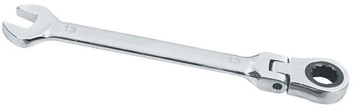 Chiave A Snodo 13 Mm Cricchetto Nero A 12 Denti Testa Girevole 180° 18.5 Cm Tools