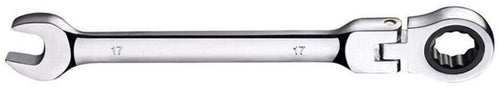 Chiave A Snodo Cricchetto Nero A 12 Denti Testa Girevole 180° 17 Mm Tools