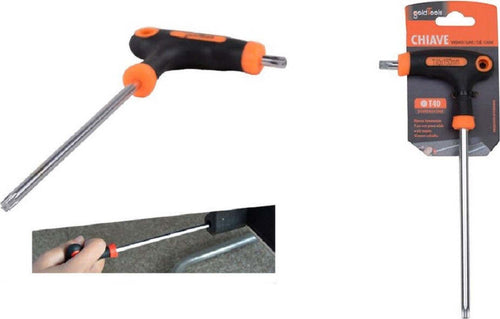 Chiave Brugola T Trapezoidale Punta Stella T40x150mm Impugnatura Ergonomica 91807 Fai da te/Utensili elettrici e a mano/Utensili a mano/Chiavi e chiavi inglesi/Chiavi esagonali Trade Shop italia - Napoli, Commerciovirtuoso.it