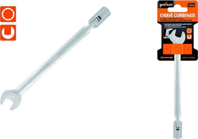 Chiave Combinata 10mm Fissa E A Bussola Poligonale Con Snodo Cromo Vanadio 97558 Fai da te/Utensili elettrici e a mano/Utensili a mano/Chiavi e chiavi inglesi/Chiavi combinate Trade Shop italia - Napoli, Commerciovirtuoso.it