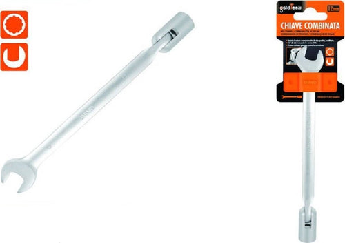 Chiave Combinata 12mm Fissa E A Bussola Poligonale Con Snodo Cromo Vanadio 97560 Fai da te/Utensili elettrici e a mano/Utensili a mano/Chiavi e chiavi inglesi/Chiavi combinate Trade Shop italia - Napoli, Commerciovirtuoso.it