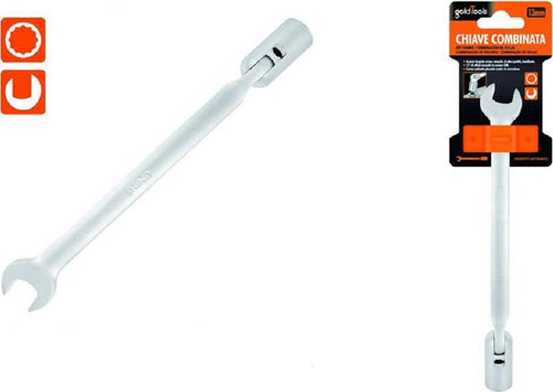 Chiave Combinata 13mm Fissa E A Bussola Poligonale Con Snodo Cromo Vanadio 97561 Fai da te/Utensili elettrici e a mano/Utensili a mano/Chiavi e chiavi inglesi/Chiavi combinate Trade Shop italia - Napoli, Commerciovirtuoso.it