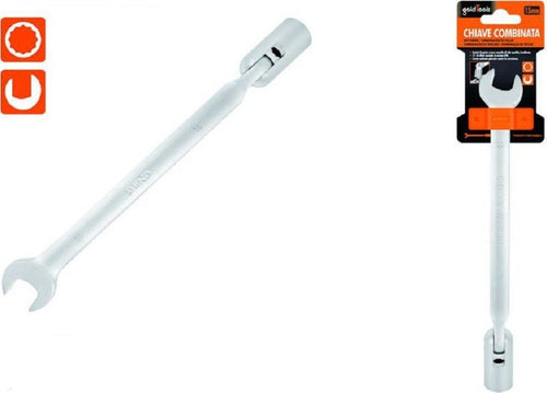 Chiave Combinata 15mm Fissa E A Bussola Poligonale Con Snodo Cromo Vanadio 97563 Fai da te/Utensili elettrici e a mano/Utensili a mano/Chiavi e chiavi inglesi/Chiavi combinate Trade Shop italia - Napoli, Commerciovirtuoso.it