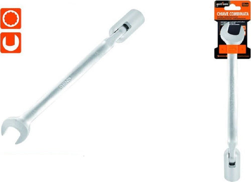 Chiave Combinata 18mm Fissa E A Bussola Poligonale Con Snodo Cromo Vanadio 97566 Fai da te/Utensili elettrici e a mano/Utensili a mano/Chiavi e chiavi inglesi/Chiavi combinate Trade Shop italia - Napoli, Commerciovirtuoso.it