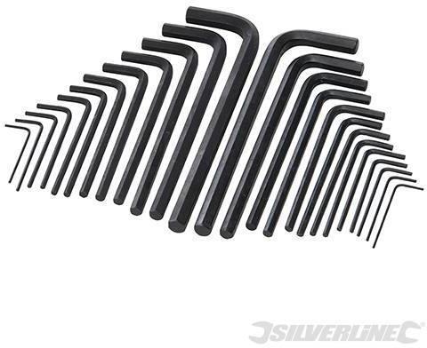 Chiave esagonali metriche imperiali Silverline 25 pz in acciaio meccanica Prezzo