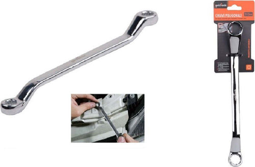 Chiave Fissa Poligonale Doppia Testa Curva 21-23mm Anello A Stella Cromata 91698 Fai da te/Utensili elettrici e a mano/Utensili a mano/Chiavi e chiavi inglesi/Chiavi a bussola Trade Shop italia - Napoli, Commerciovirtuoso.it