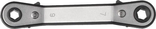 CHIAVE-POLIGONALE-A-CRICCHETTO-8X9MM-PIEGATA-DOPPIA---IN-ACCIAIO-CROMO-VANADIO