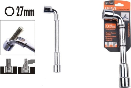 Chiave-Tipo-L-Bussola-27mm-Bocca-Esagonale-Cromo-Vanadio-Acciaio-91633-Ferramenta