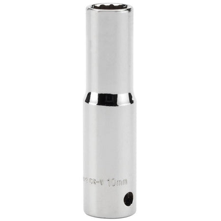 Chiave a bussola lunga 65mm innesto 3/8 12 punte 9 misure acciaio Draper Draper tools
