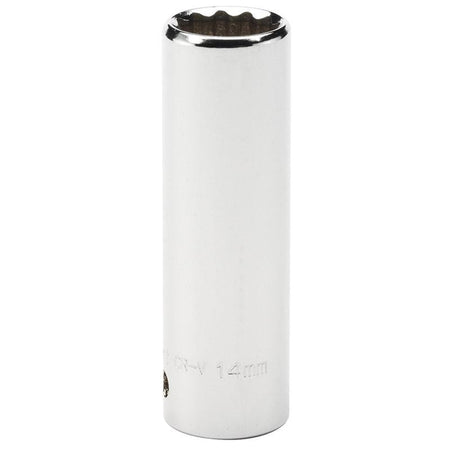 Chiave a bussola lunga 65mm innesto 3/8 12 punte 9 misure acciaio Draper Draper tools