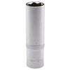 Chiave a bussola lunga innesto 3/8 6 punte 9 misure acciaio satinato Draper Draper tools