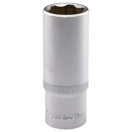 Chiave a bussola lunga innesto 3/8 6 punte 9 misure acciaio satinato Draper Draper tools