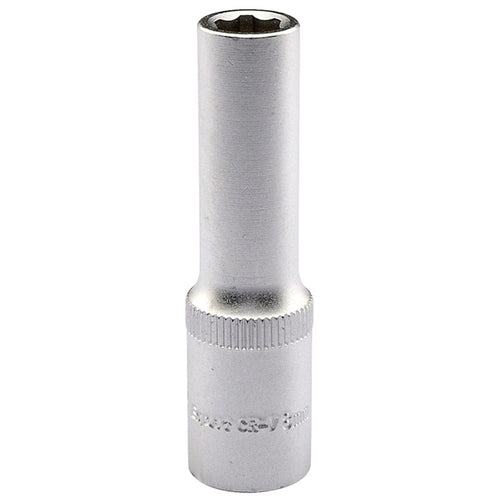 Chiave a bussola lunga innesto 3/8 6 punte 9 misure acciaio satinato Draper Draper tools