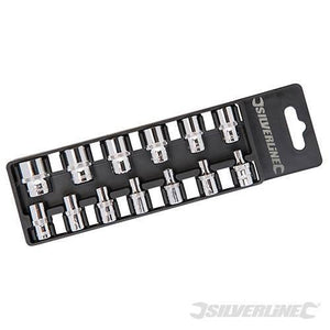 Set chiavi Silverline a bussola 13 pezzi 1/4 misure 4-14mm in acciaio Prezzo - Eternal Brico