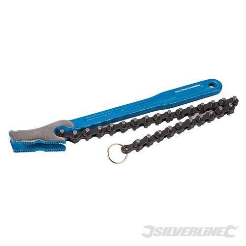 Chiave a catena Silverline in acciaio 300 x 120 mm doppia mascella Prezzo Silverline