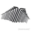 Chiave esagonali metriche imperiali Silverline 25 pz in acciaio meccanica Prezzo Silverline