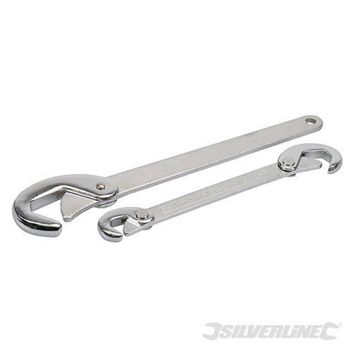 2 Chiavi stringitubo inglese a tubo in acciaio Prezzo Silverline Silverline