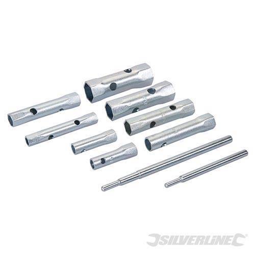 Set Silverline di chiave a tubo metriche + asta 8 Pezzi in acciaio da 8 a 22 mm Prezzo Silverline