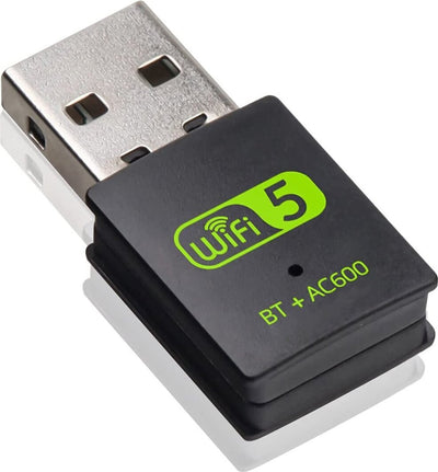 Chiavetta USB Dual Band con Bluetooth 4.2 Wi-Fi fino a 600 mbps Wireless 2,4GHz e 5GHz Adattatore Usb Pc Mac
