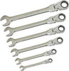 Chiavi combinate a cricchetto con snodo set 6pz in acciaio cromo vanadio Fai da te/Utensili elettrici e a mano/Utensili a mano/Chiavi e chiavi inglesi/Chiavi combinate Trade Shop italia - Napoli, Commerciovirtuoso.it