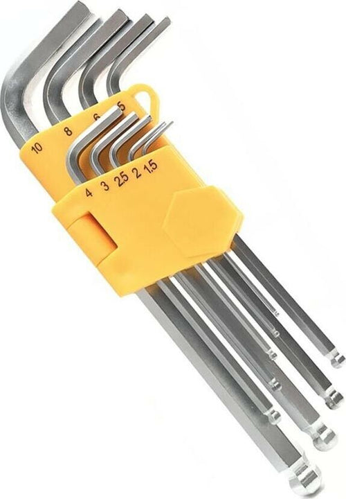 Chiavi-Esagonali-Set-9-Chiavini-A-Brugola-Serie-Chiave-Cacciaviti-Tools