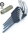 Chiavini in acciaio torx set 9 pezzi da T10 a T50 professionale con custodia Fai da te/Utensili elettrici e a mano/Utensili a mano/Chiavi e chiavi inglesi/Chiavi esagonali Trade Shop italia - Napoli, Commerciovirtuoso.it