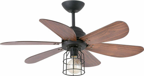 CHICAGO S Ventilatore da soffito nero Fai da te/Prodotti per la costruzione/Riscaldamento e raffreddamento/Sistemi mobili di climatizzazione/Ventilatori/Ventilatori da soffitto Led Mall Home - Napoli, Commerciovirtuoso.it