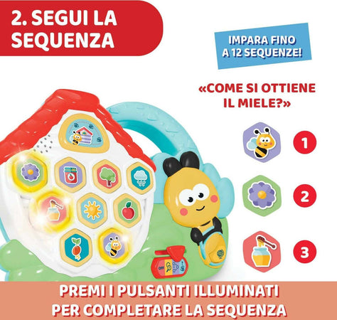 Chicco - baby bee alla scoperta dell'alveare, centro attività, elettronico, 3 modalità, gioco auto correttivo, 2-5 anni Giochi e giocattoli/Giocattoli prima infanzia/Giochi musicali Sanitaria Gioia del Bimbo - Villa San Giovanni, Commerciovirtuoso.it