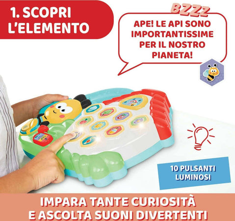 Chicco - baby bee alla scoperta dell'alveare, centro attività, elettronico, 3 modalità, gioco auto correttivo, 2-5 anni Giochi e giocattoli/Giocattoli prima infanzia/Giochi musicali Sanitaria Gioia del Bimbo - Villa San Giovanni, Commerciovirtuoso.it