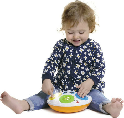 Chicco - Gioco Donatello Il Tamburello, Tamburo Armonico Educativo, Pulsanti Luminosi Con Canzoni, 2 Modalità Di Gioco, Giochi Musicali Per Bambini 6-36 Mesi Giochi e giocattoli/Giochi educativi e scientifici/Elettronica Sanitaria Gioia del Bimbo - Villa San Giovanni, Commerciovirtuoso.it