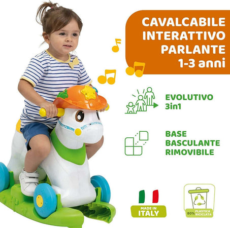 Chicco Baby Rodeo Gioco Cavalcabile Dondolo Bambini 3 Pulsanti Made In Italy 1 - 3 Anni Giochi e giocattoli/Giocattoli prima infanzia/Cavalli a dondolo e animali Sanitaria Gioia del Bimbo - Villa San Giovanni, Commerciovirtuoso.it