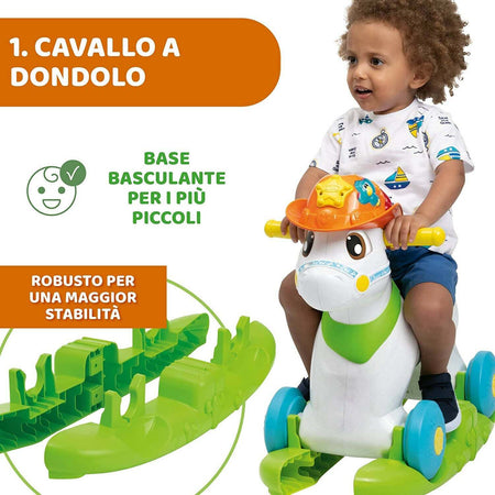 Chicco Baby Rodeo Gioco Cavalcabile Dondolo Bambini 3 Pulsanti Made In Italy 1 - 3 Anni Giochi e giocattoli/Giocattoli prima infanzia/Cavalli a dondolo e animali Sanitaria Gioia del Bimbo - Villa San Giovanni, Commerciovirtuoso.it