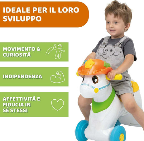 Chicco Baby Rodeo Gioco Cavalcabile Dondolo Bambini 3 Pulsanti Made In Italy 1 - 3 Anni Giochi e giocattoli/Giocattoli prima infanzia/Cavalli a dondolo e animali Sanitaria Gioia del Bimbo - Villa San Giovanni, Commerciovirtuoso.it