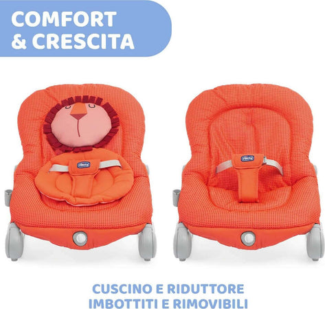 Sdraietta Chicco Balloon Evolutiva 0-18 Kg - Con Dondolo, Vibrazione, Giochi Interattivi - Luci E Suoni - Foto 3