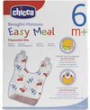 Chicco Bavaglini Monouso Easy Meal 40Pz. Bavagli Usa e Getta Bambini e Neonati 6m+ Chicco 40x Bavaglino Assorbente E Impermeabili