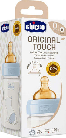 CHICCO-BIBERON-ORIG.TOUCH-PLAST.BOY-150ML-FL.LENTO-CAUC