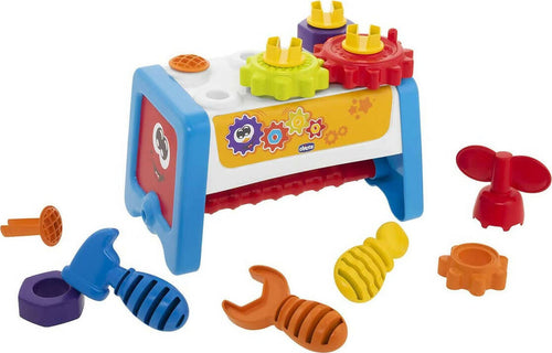 Chicco cassetta degli attrezzi 2 in 1, banco da lavoro per bambini con attrezzi giocattolo, gioco stem con 15 pezzi tra cui martello, cacciavite e chiave inglese - giochi educativi 1 anno - 3 anni Giochi e giocattoli/Giocattoli prima infanzia/Giochi musicali Sanitaria Gioia del Bimbo - Villa San Giovanni, Commerciovirtuoso.it